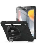 Funda heavy duty xBase ArmorTech con correa de mano y de hombro y soporte (Negro)