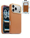 Encuentra la Funda Magsafe de cuero para iPhone 17 Pro en Guatemala con SlowBack, disponible en color marrón.
