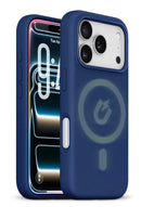Encuentra en Guatemala la xBase MagSafe de gel de silicona líquido/caucho PowerPeak para iPhone 17 Pro Max en color azul.