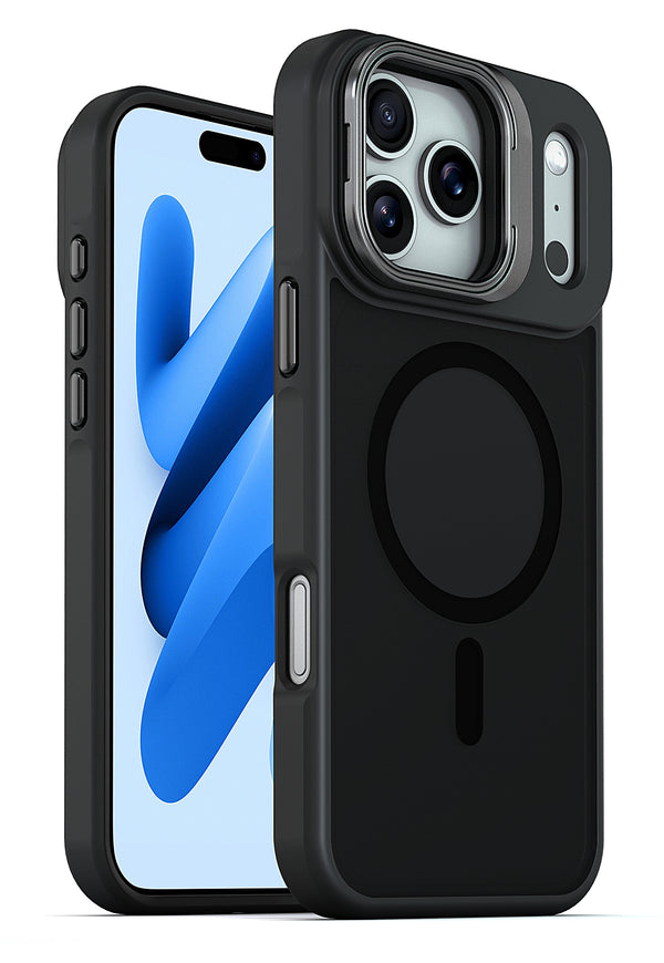 Encuentra en Guatemala el xBase DuoHybrid para iPhone 17 Pro Max con soporte MagSafe en color negro.