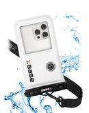 Protege tu dispositivo con la funda impermeable universal xBase con correa cruzada en Guatemala.