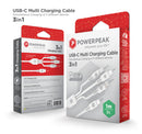 Encuentra el puerto de carga PowerPeak ECONOMY 3 en 1 USB-C en Guatemala para reparaciones y mayoristas.