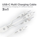 Encuentra el puerto de carga PowerPeak ECONOMY 3 en 1 USB-C en Guatemala para reparaciones y mayoristas.