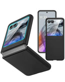 Funda protectora negra xBase Pro Tech Case para Moto Razor 2024-2025, diseño SlowBack moderno.