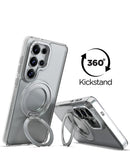 Funda transparente xBase PowerPeak DuoHybrid MagSafe para Samsung Galaxy S26 Ultra, protección robusta con tecnología SlowBack.