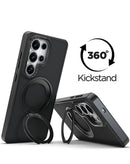 Funda xBase DuoHybrid MagSafe negra para Samsung Galaxy S26 Ultra, protección robusta con tecnología SlowBack.