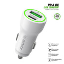 Compra al mayor el pack de 12 cargadores de auto PD & QC USB A+C Esoulk en Guatemala para tu negocio de reparaciones de dispositivos móviles.