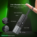 Powerbank Esoulk con enchufe de pared AC plegable USB-C de 5000mAh en Guatemala.