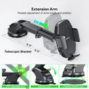 Soporte para auto con cargador inalámbrico de 15W color negro de la marca Esoulk en Guatemala.