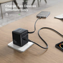 Encuentra el cargador de pared retráctil Esoulk (Negro) de 65W con cable USB C en Guatemala para tu dispositivo.