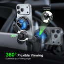 Soporte magnético para teléfono inalámbrico con enfriamiento Esoulk EK6013 en color negro, ideal para pantalla de coche en Guatemala.