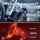 Cargador de coche Esoulk negro de 38W con puertos USB-C y USB-A, incluye cable de 3 pies para carga rápida.