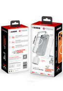 Kit xBase PowerPeak ProTech: funda transparente, vidrio templado y cargador USB-C de 30W para iPhone 17/18 Pro Max.
