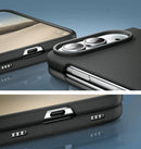 Funda negra xBase PowerPeak MagSafe para iPhone Duo, protección trasera y frontal con tecnología SlowBack. Compatible con carga inalámbrica.