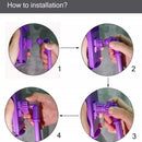 Soporte de cuello manos libres POMGEAR azul, ergonómico y flexible para teléfonos, ideal para ver videos.