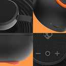 Altavoz inalámbrico portátil Skullcandy Ounce XT negro, compacto y resistente, con asa para llevar.