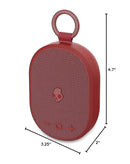Altavoz Bluetooth Skullcandy Kilo XT rojo, portátil, resistente al agua, con correa y controles integrados.