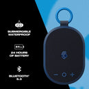 Altavoz Bluetooth Skullcandy Kilo XT azul oscuro, portátil, con correa, resistente al agua y sonido potente.
