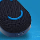 Altavoz Bluetooth Skullcandy Kilo XT azul oscuro, portátil, con correa, resistente al agua y sonido potente.