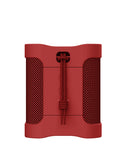 Altavoz Bluetooth portátil Skullcandy Terrain Mini rojo, resistente al agua y con correa para exteriores.