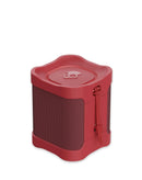 Altavoz Bluetooth portátil Skullcandy Terrain Mini rojo, resistente al agua y con correa para exteriores.