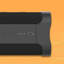 Bocina Bluetooth Skullcandy Terrain XL negra, resistente al agua y polvo, con asa de transporte.