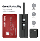 Puerto de carga PowerPeak USB C-L con llavero para Power Bank (4500mAh)