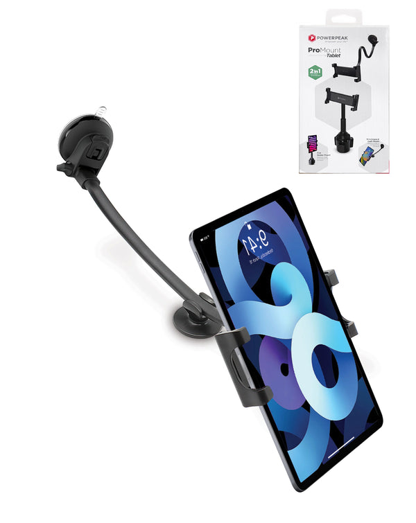 Encuentra el mejor soporte para tablet de carro PowerPeak ProMount 2in1 en Guatemala, al mejor precio al buscar en mayoristas de accesorios electrónicos.