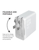 Encuentra el cargador de pared PowerPeak 65W con cable USB C-C en Guatemala para tu dispositivo móvil.