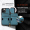 Encuentra la mejor funda tipo bolso transversal con cremallera TEAL para iPhone 14 Pro Max en Guatemala.