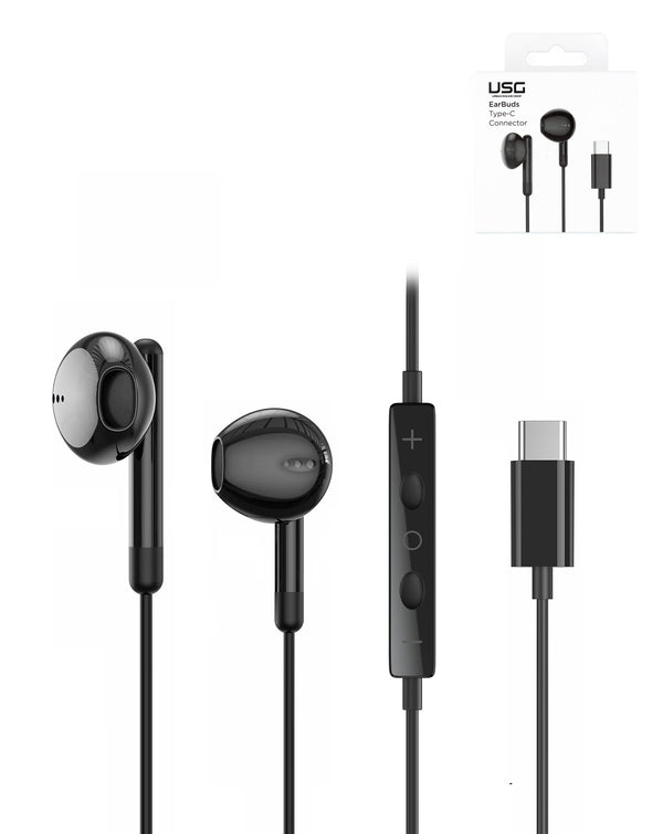 Compra audífonos USB-C Urban Sound Gear Negro en Guatemala para disfrutar de un audio de calidad en tu dispositivo.
