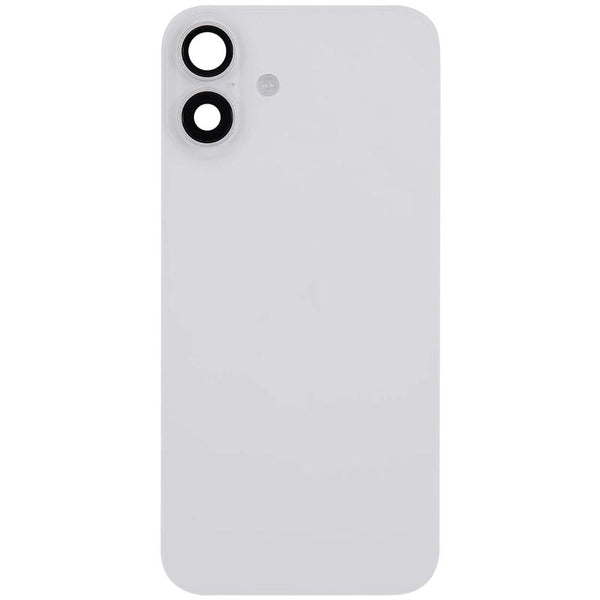 Reparación de tapa trasera con placa de acero y carga inalámbrica para iPhone 16 Plus en Guatemala.