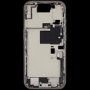 Encuentra la carcasa intermedia con puerto de carga flex y piezas pequeñas para iPhone 16 Pro en Guatemala para realizar reparaciones garantizadas.