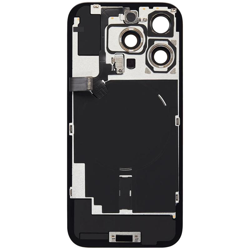 Tapa trasera con placa de acero para iPhone 16 Pro con carga inalámbrica NFC y MagSafe en Guatemala.