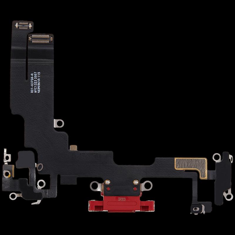 Puerto de carga para iPhone 14 (OEM usado) (Rojo)