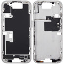Chasis medio blanco titanio para iPhone 16 Pro, con botones de encendido y volumen, repuesto A3292.