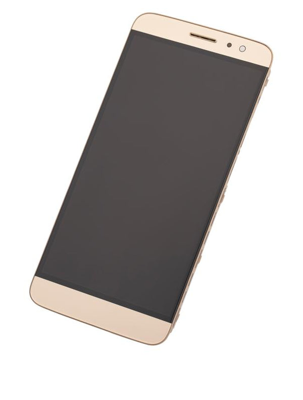 Reparación de pantalla con marco dorado para Huawei Nova Plus en Guatemala.