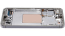 Pantalla OLED con marco para Samsung Galaxy S24 5G, color Marble Grey, lista para reparación.