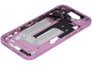 Chasis medio rosa A3081 para iPhone 16 US con botones de encendido y volumen, repuesto de reparación.