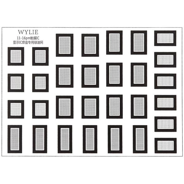 Encuentra el IC de pantalla táctil verde dedicado para iPhone 11 a 16 Pro Max en Guatemala para reemplazar o reparar pantallas en talleres especializados.