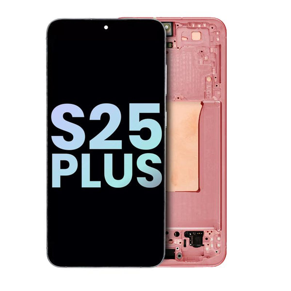 Reparación de pantalla original Samsung Galaxy S25 Plus 5G en Guatemala, garantizada y disponible en color Coral Red.