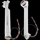 Brazo delantero izquierdo usado OEM DJI Mini 3 Pro con motor, listo para reparación y repuesto.