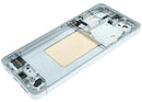 Pantalla original Samsung Galaxy S26 5G blanca, display LCD de reemplazo para reparación de pantalla rota.