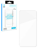 Protector de pantalla de vidrio templado para iPhone 8/7/6s con bandeja de instalación en Guatemala.