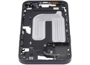 Chasis de marco medio negro para iPhone 16 Plus con botones de encendido y volumen, versión US (A3082, A3289).