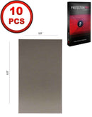 Protectores de cuero liso taupe gray en tamaño pequeño, pack de 10 unidades, ideales para mayoristas en Guatemala.