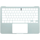 Tapa superior original Apple MacBook Neo plateada con teclado ANSI US, reposamuñecas y trackpad, ideal para reparación.