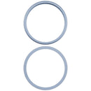 Aro de cámara trasera azul para iPhone XR A1984, A2105, A2106, A2108, repuesto original.