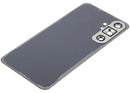 Tapa trasera amarilla sin logo para Samsung Galaxy S24 FE con lente de cámara, repuesto de reparación.