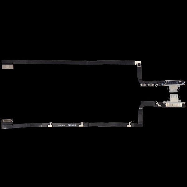 Reparación de puerto de carga con cable flex para iPhone Air en Guatemala, disponible en color Cloud White.